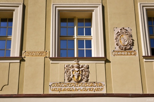 Ratusz w Lesznie, elewacja wschodnia.