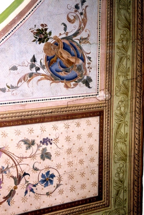 Leszno. Kamienica Rynek nr 5. Fragment plafonu z k. XIX w. w salonie na piętrze. (fot. P. Surdyk, 2003 r., AWUOZL), zdjęcie nr 6