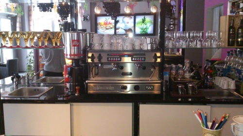 Leszno. Kamienica nr 38. Wnętrze kawiarni 