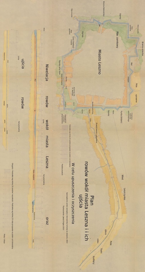 Plan oczyszczenia fosy miejskiej z 1822. (przerys z 1957 r., AWUOZL, tłumaczenie tekstu Jakub Drgas), zdjęcie nr 12