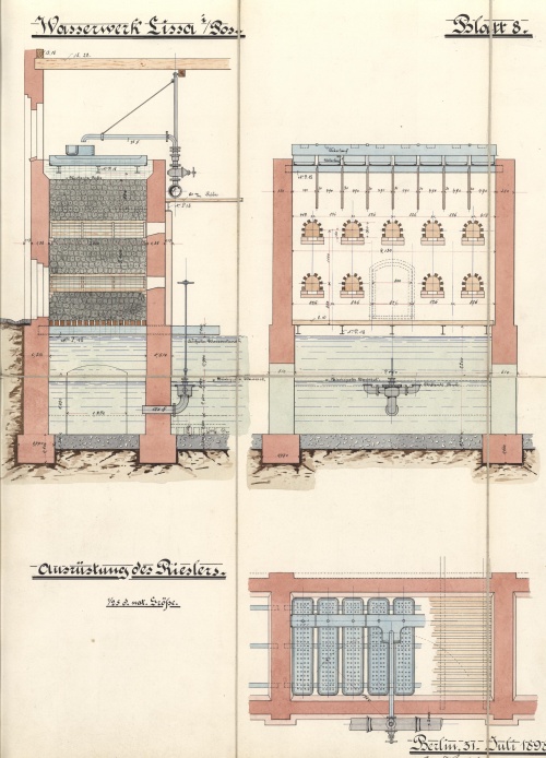 Projekt filtrów i stacji uzdatniania wody na ujęciu w Zaborowie. (APL)