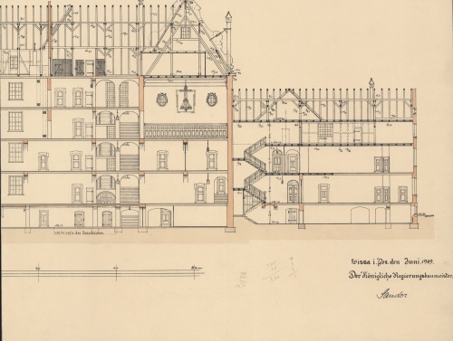 Wschodnia część gmachu Seminarium, mieszcząca m.in. aulę główną. (APL)