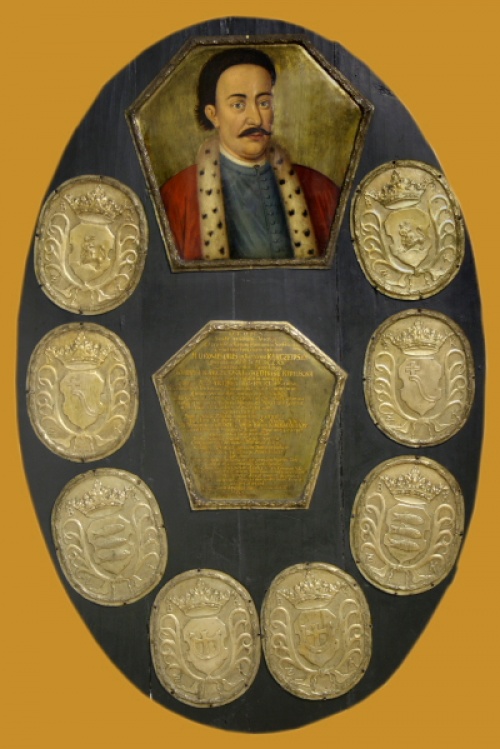 Jeden z kompletu portretów trumiennych pochodzącyc z ewang.-reform. kościoła św. Jana w Lesznie, ob. w Muzeum w Lesznie. (MOL)