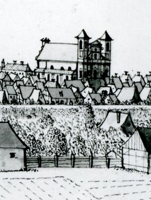 kościół św. Mikołaja w Lesznie na rysunku F.B. Wernera z 1730 r., zdjęcie nr 1