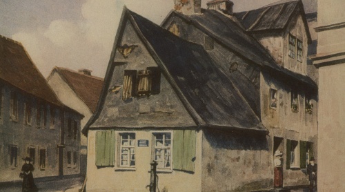 Dzielnica żydowska w Lesznie na pocz. XX w. (pocztówka, APL), zdjęcie nr 14