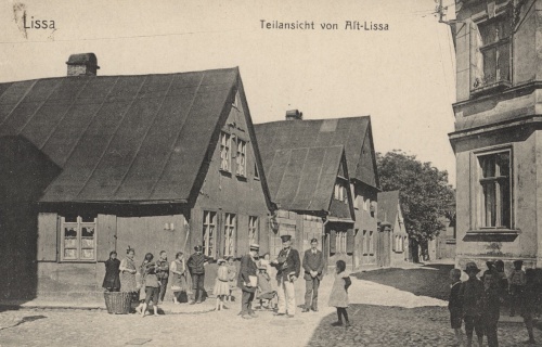 Dzielnica żydowska w Lesznie na pocz. XX w. (pocztówka, APL), zdjęcie nr 15