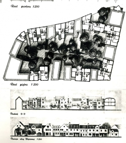 Praca konkursowa dotycząca rewaloryzacji dzielnicy żydowskiej w Lesznie. (1983 r., AWUOZL), zdjęcie nr 20